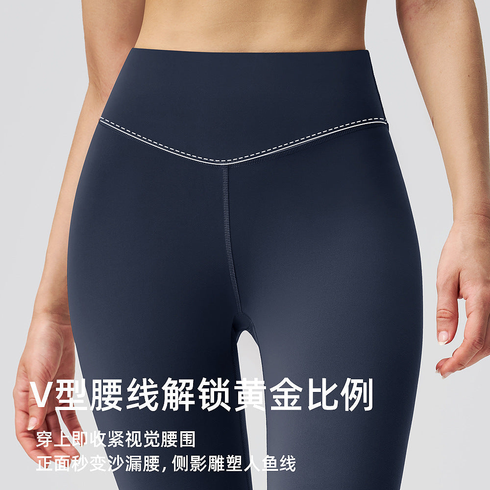 高腰lulu瑜伽裤女弹力提臀透气速干健身裤塑形训练运动紧身裤24"