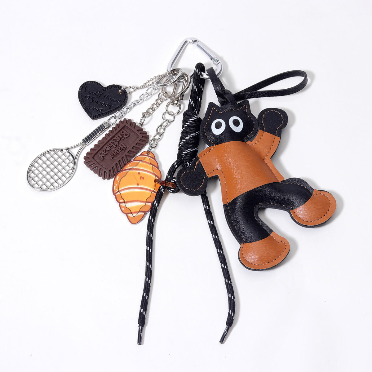 饰品工厂量大价优PU欢乐跳舞公仔爱心包挂包包挂件挂饰钥匙扣挂