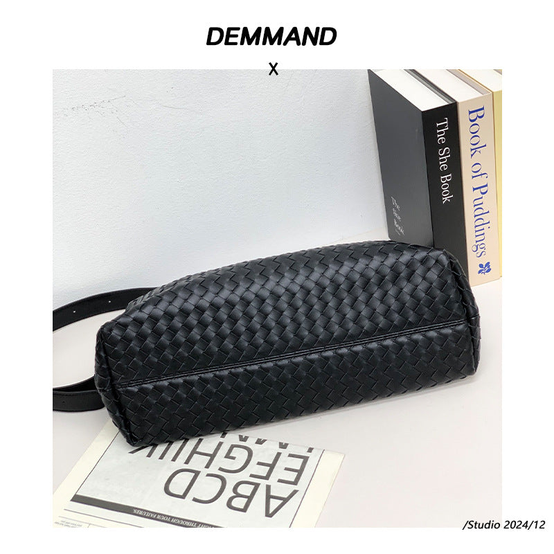 新款法棍腋下时尚潮流百搭单肩包手工编织高级感大容量通勤斜挎包