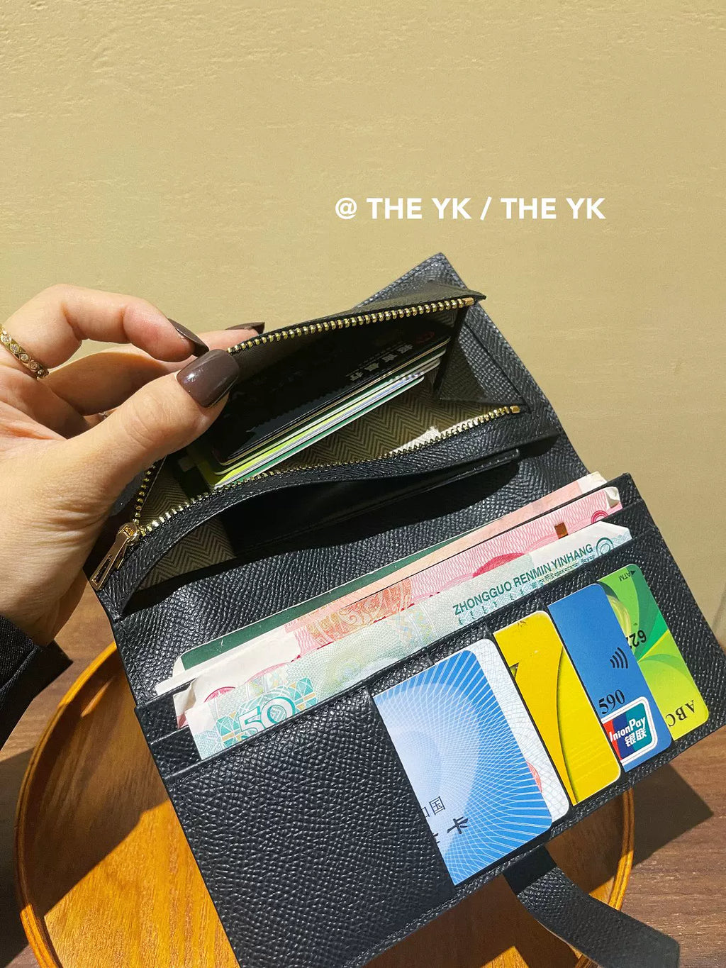 真皮h扣长款钱包女EP牛皮手掌纹钱夹抽带手拿包证件零钱包H扣皮夹
