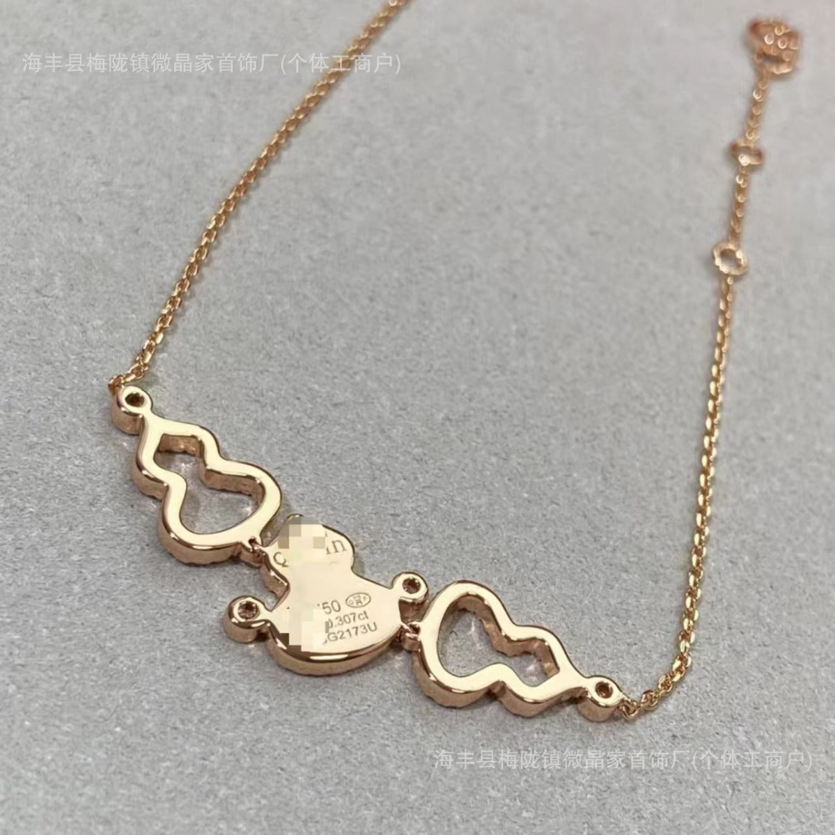 高版本CNC麒麟三葫芦项链天然绿翡翠红玉髓S925银镀18K厚金项链