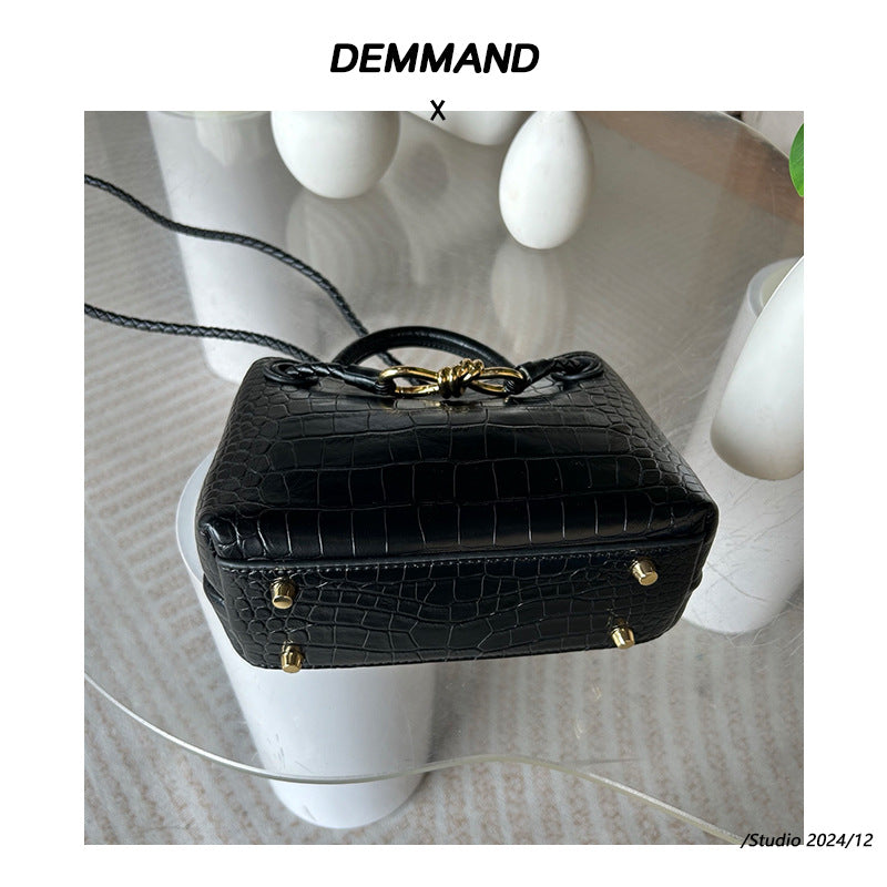 跨境2025热销石头纹包包新款时尚百搭通勤包感轻奢大容量单肩包女