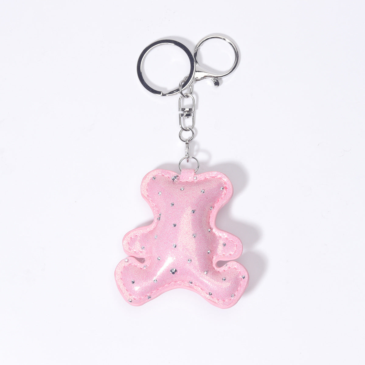 工厂批发定制时尚热销豹纹小花包扣仿真皮挂饰挂件钥匙扣装饰品