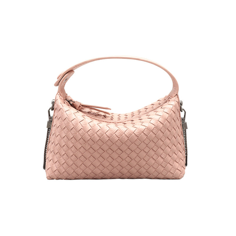 外贸批发手工编织女包清新甜美手提饭盒包时尚潮流百搭单肩斜挎包