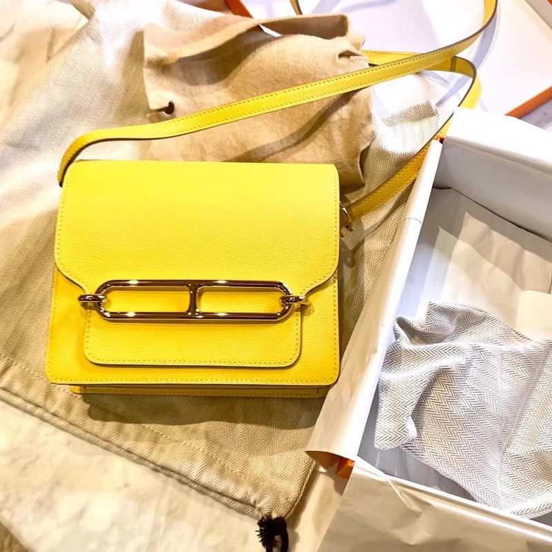 网红同款空姐豆腐包头层牛皮猪鼻子包小方包单肩斜挎女包直播代发