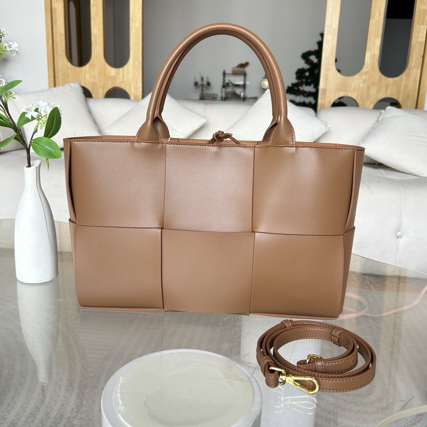 大容量编织手提包包女2025新款高级质感单肩腋下包时尚通勤托特包