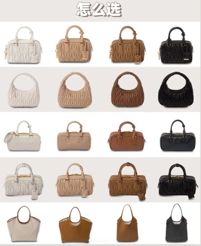 缪家公文保龄球tote张元英同款月牙IVY托特包hobo松弛感拿捏住了