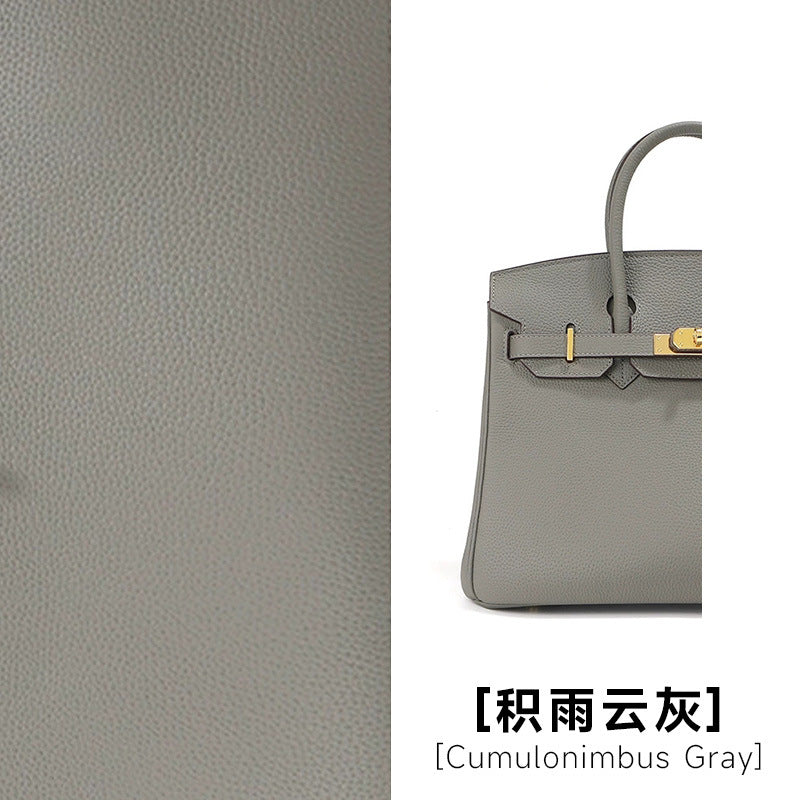 头层牛皮铂金包真皮女包大容量凯丽手提包女高级感通勤单肩斜挎包