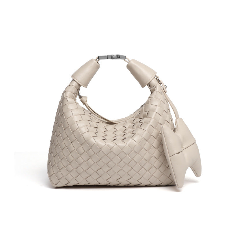 包包女2025新款手工编织包跨境手提饭盒包质感潮流休闲单肩斜跨包