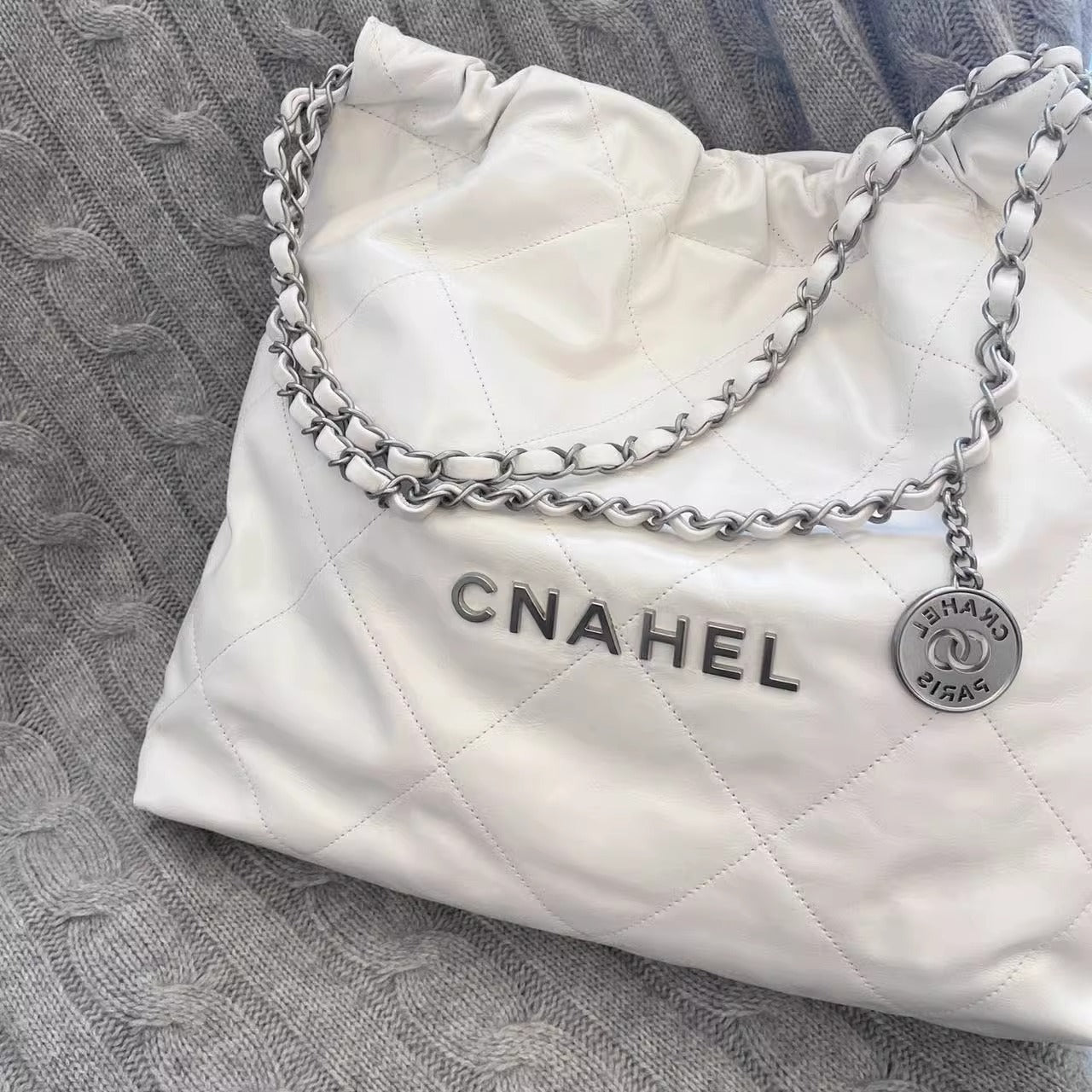 小香风菱格链条包包女2024新款春mini垃圾袋包通勤斜挎迷你托特包