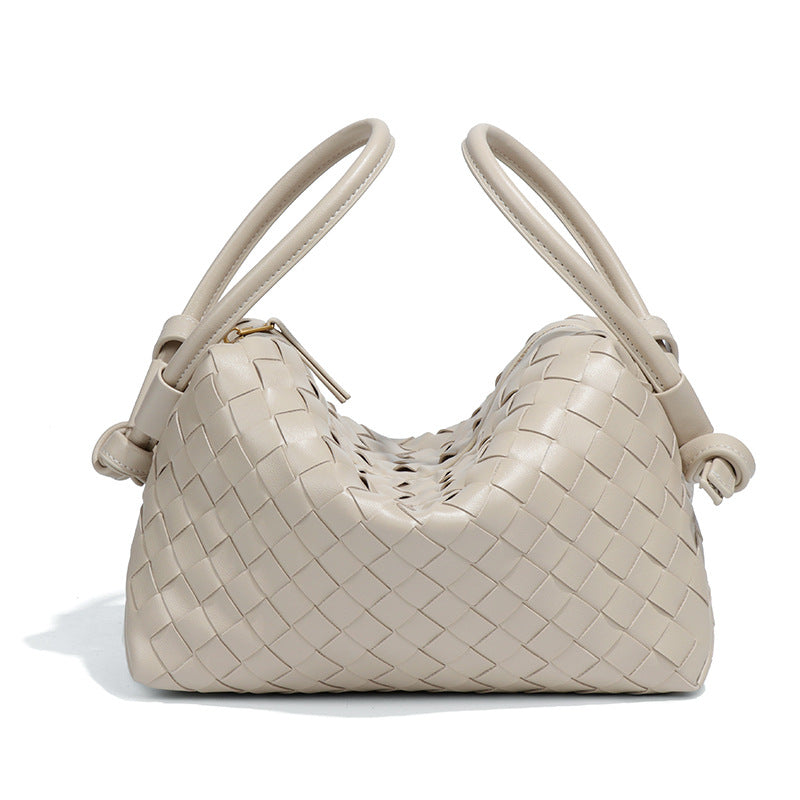 外贸新品手提相机包小众设计手工编织枕头包个性潮流单肩斜挎女包