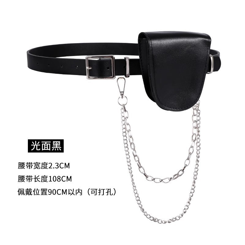 腰带女配西装链条潮ins腰包装饰连衣裙子收腰时尚百搭牛仔裤皮带