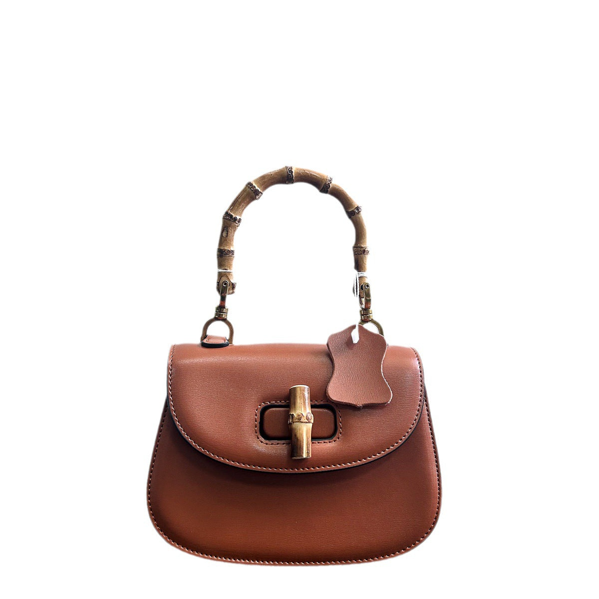 小众设计竹节手提马鞍包包女2023新款今年流行高级感单肩斜挎包夏