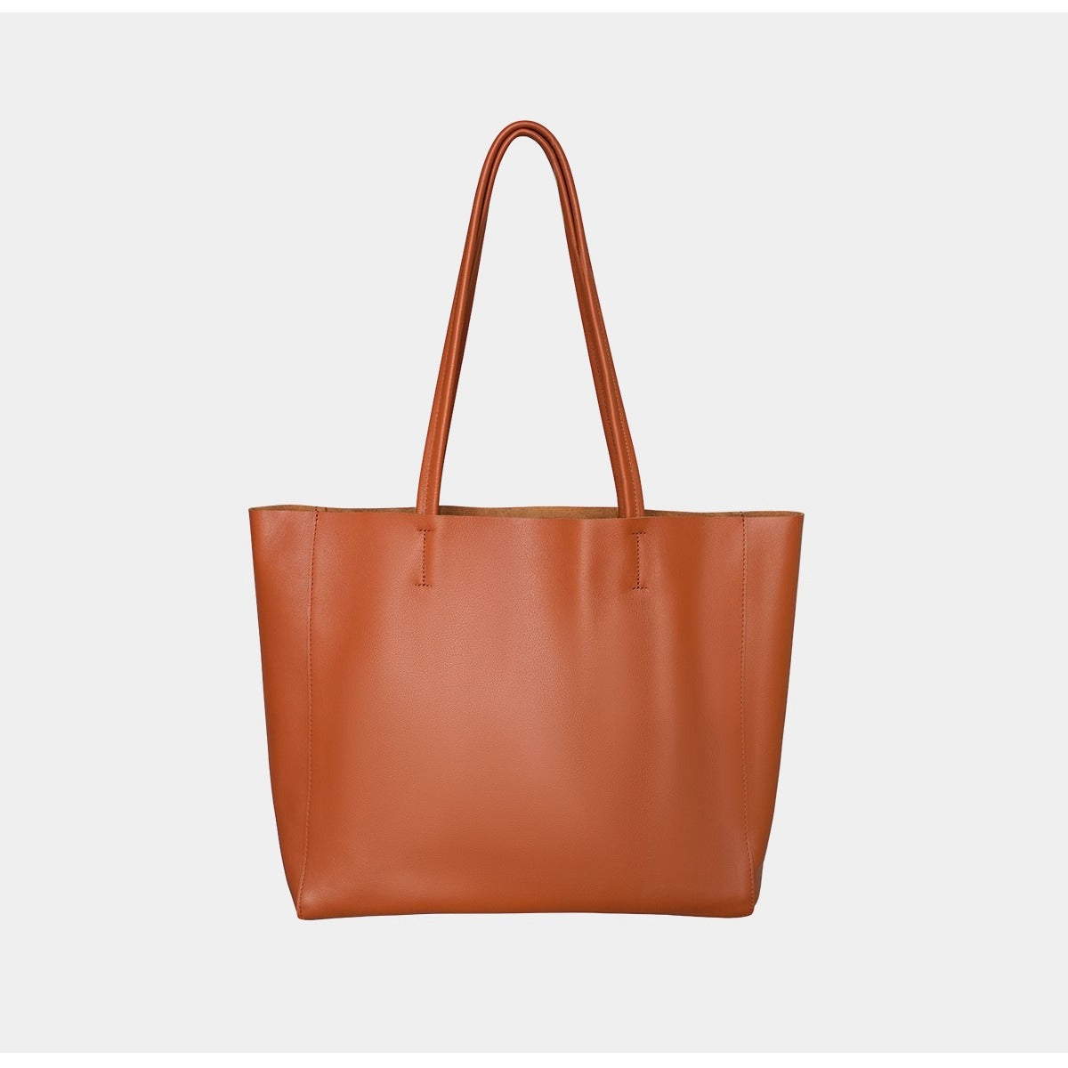 韩版大容量通勤包妈咪购物包牛皮简约真皮托特包单肩斜跨笔记本包