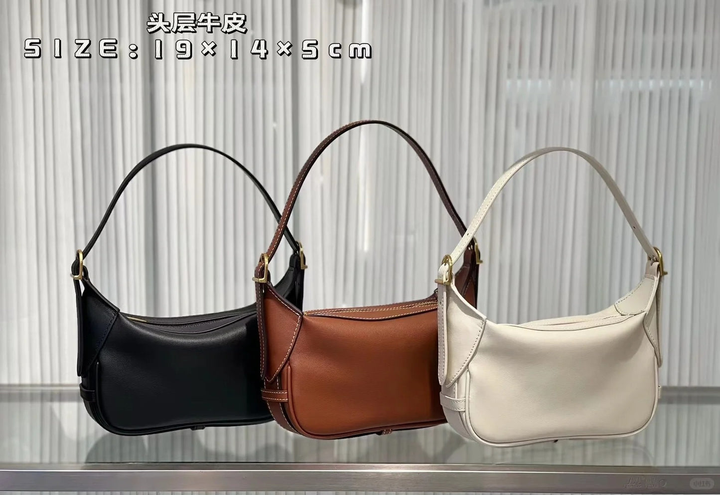 romy法式慵懒松弛感通勤包百搭真皮凯旋门女包大容量月牙饺子包女