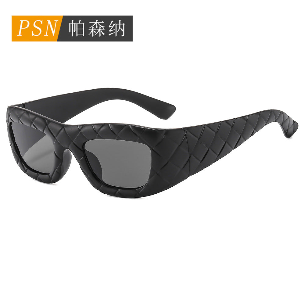 夸张大框Y2K太阳镜时尚跨境户外骑行太阳眼镜欧美嘻哈凹造型墨镜
