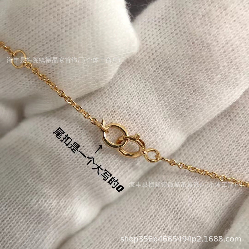 高版本葫芦福禄项链S925银镀18K玫瑰金CNC精工版厂家直销一件代发