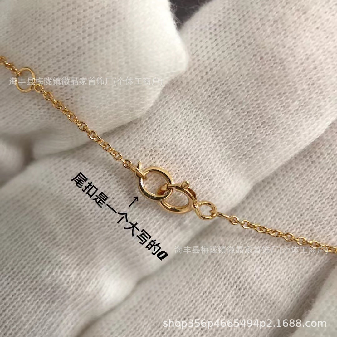 高版本葫芦福禄项链S925银镀18K玫瑰金CNC精工版厂家直销一件代发