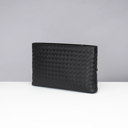 X&BV男包手拿包新款潮流时尚大容量男士包包休闲编织手包男手抓包