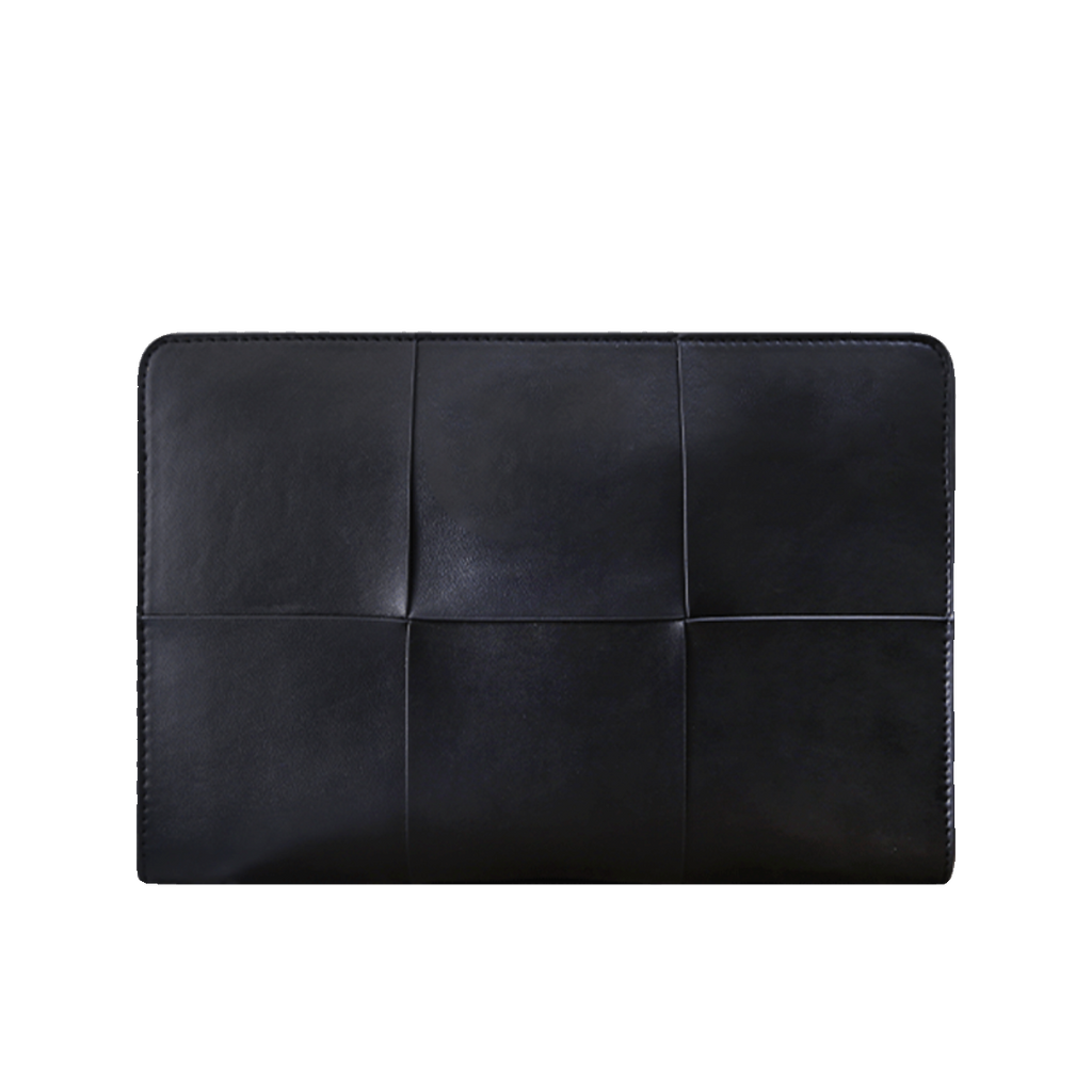 X&BV新款大牌手包男真皮大容量编织商务休闲男士手拿包信封包男潮