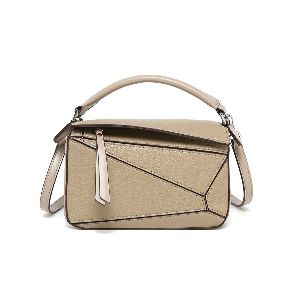 奚梦瑶同款puzzle几何包2025mini枕头包手提单肩斜跨包女百搭斜挎