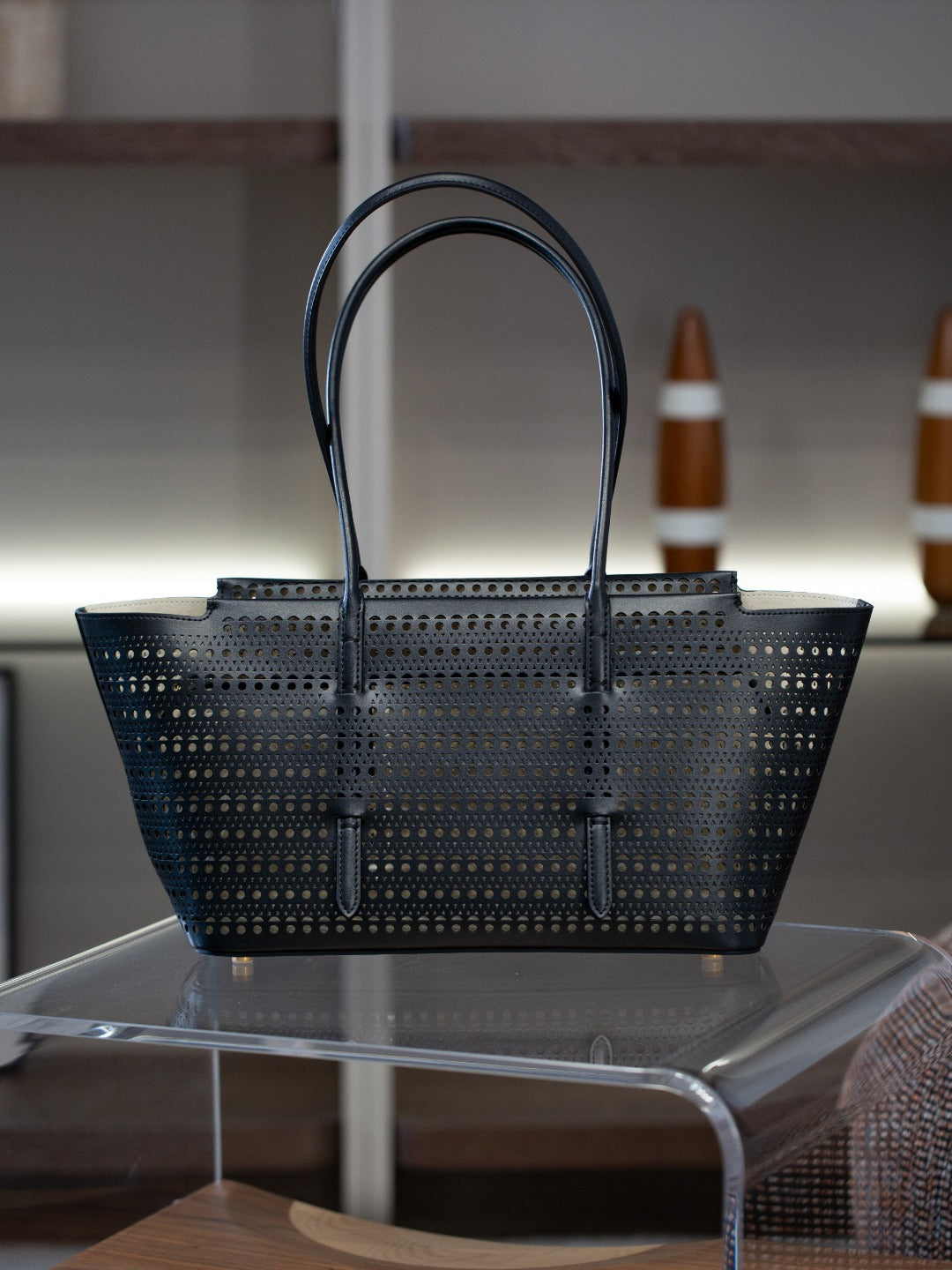 2025新款韩版时尚大容量镂空设计单肩子母包休闲百搭托特包包