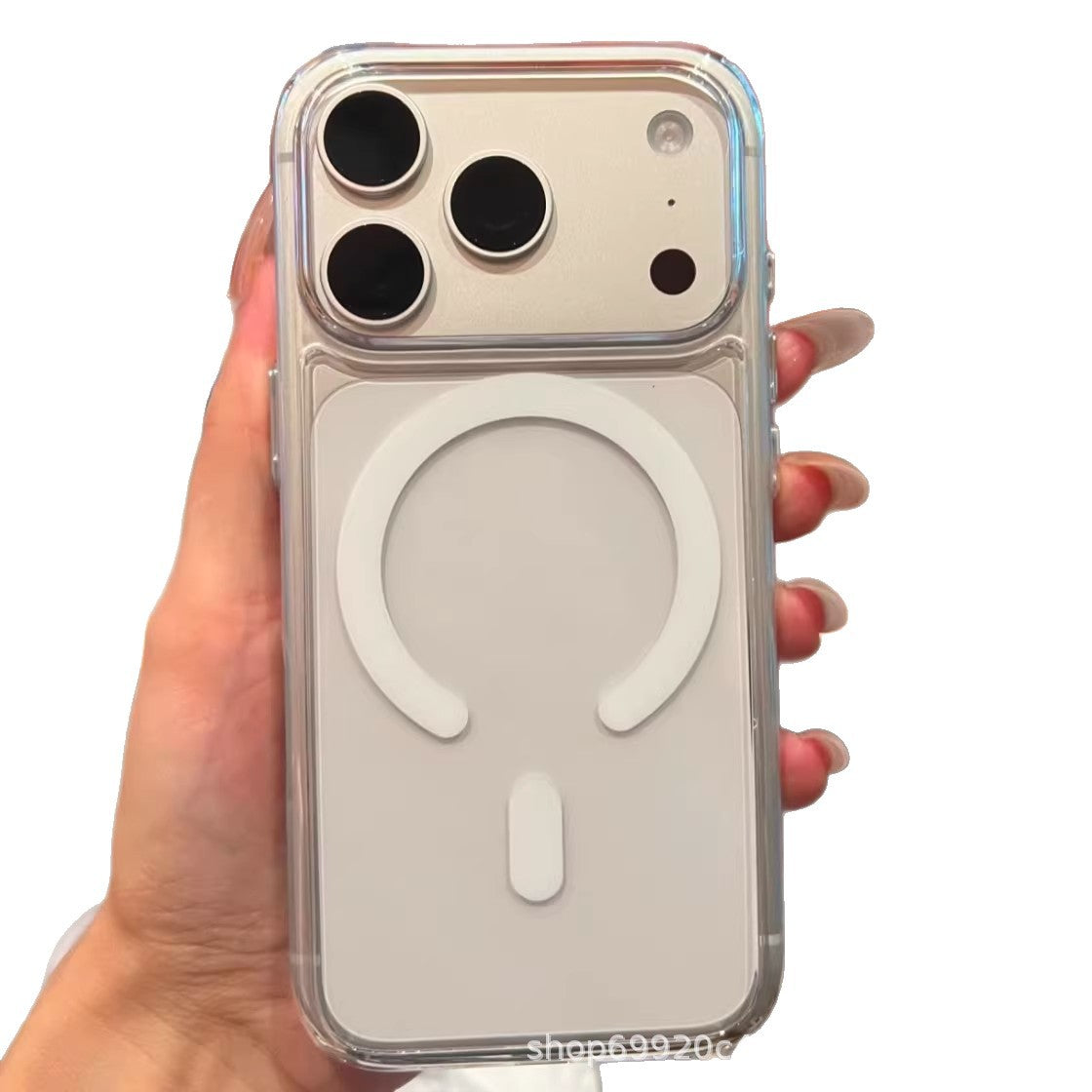 亚马逊跨境适用于苹果17promax手机壳磁吸透明iphone16防摔保护套