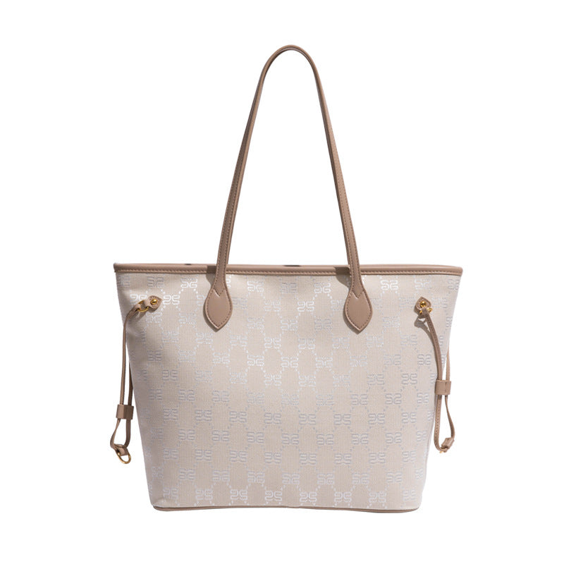 欧美高级感大容量手提包2023夏季时尚简约托特包手拎单肩小众女包