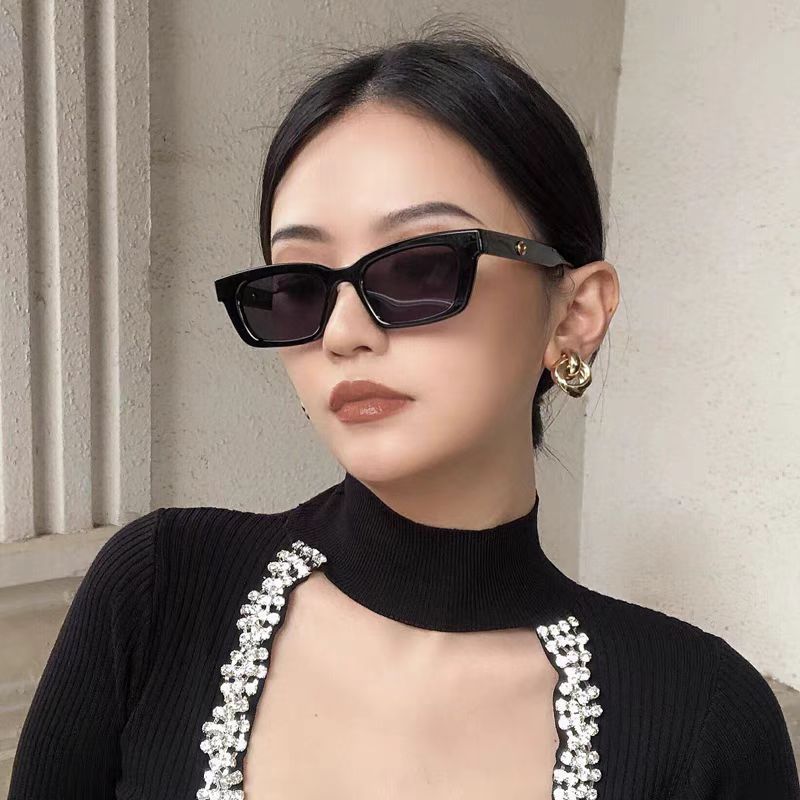 网红同款凹造型猫眼太阳镜出街百搭高级感防紫外线gm墨镜女高级感
