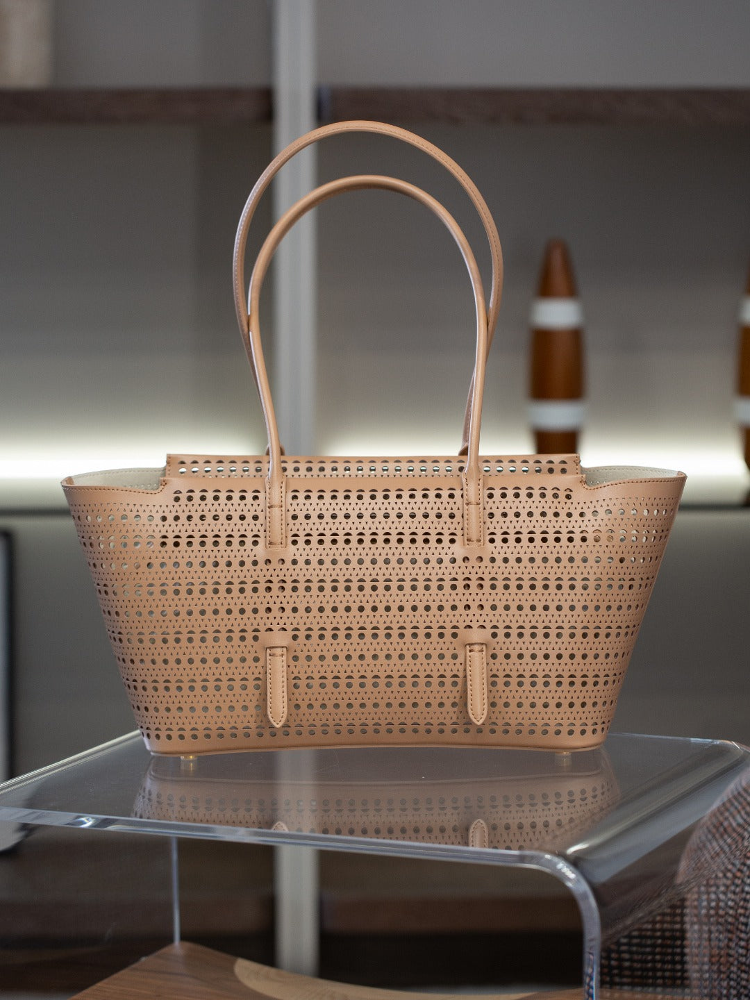 2025新款韩版时尚大容量镂空设计单肩子母包休闲百搭托特包包