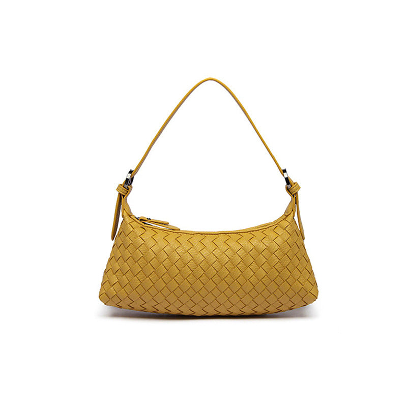 2025新款网红韩版潮百搭手工编织腋下包女士手提包时尚单肩斜挎包