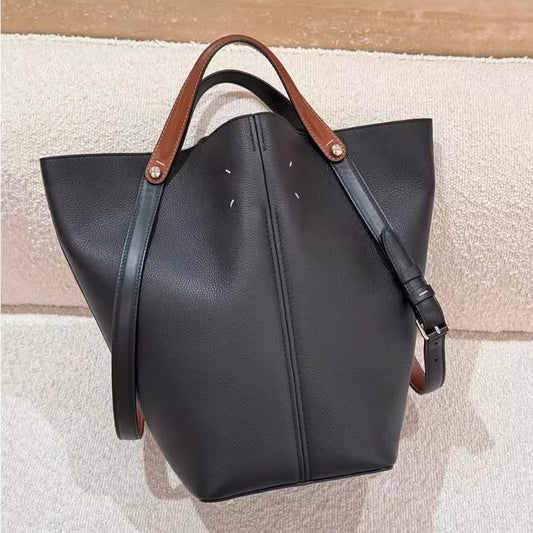 25ss托特包DRESSAGE头层牛皮单肩手提包腋下盛装舞步秀款水桶包