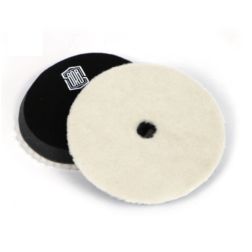 厂家直供 斯锐博7寸日式细抛羊毛盘抛光打蜡盘自粘纯羊毛球抛光轮