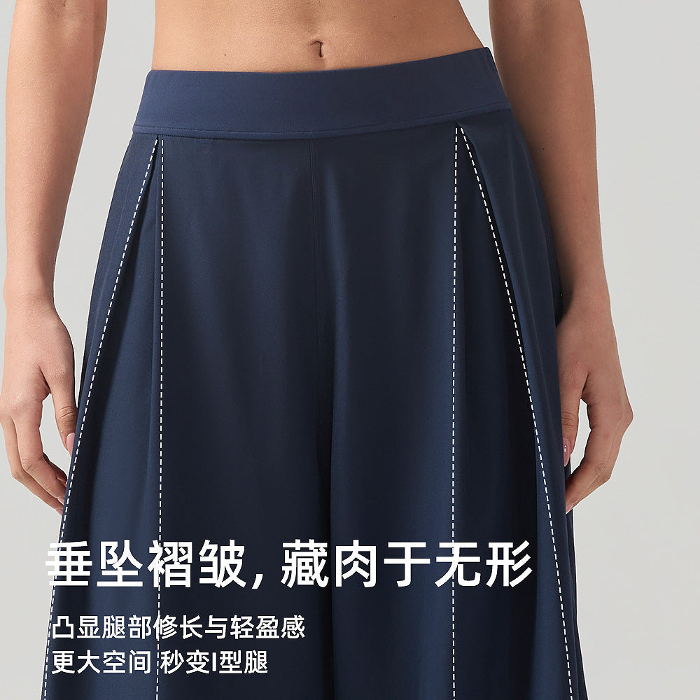 直筒阔腿运动裤女休闲百搭户外健身lulu瑜伽裤27”宽松显瘦长裤