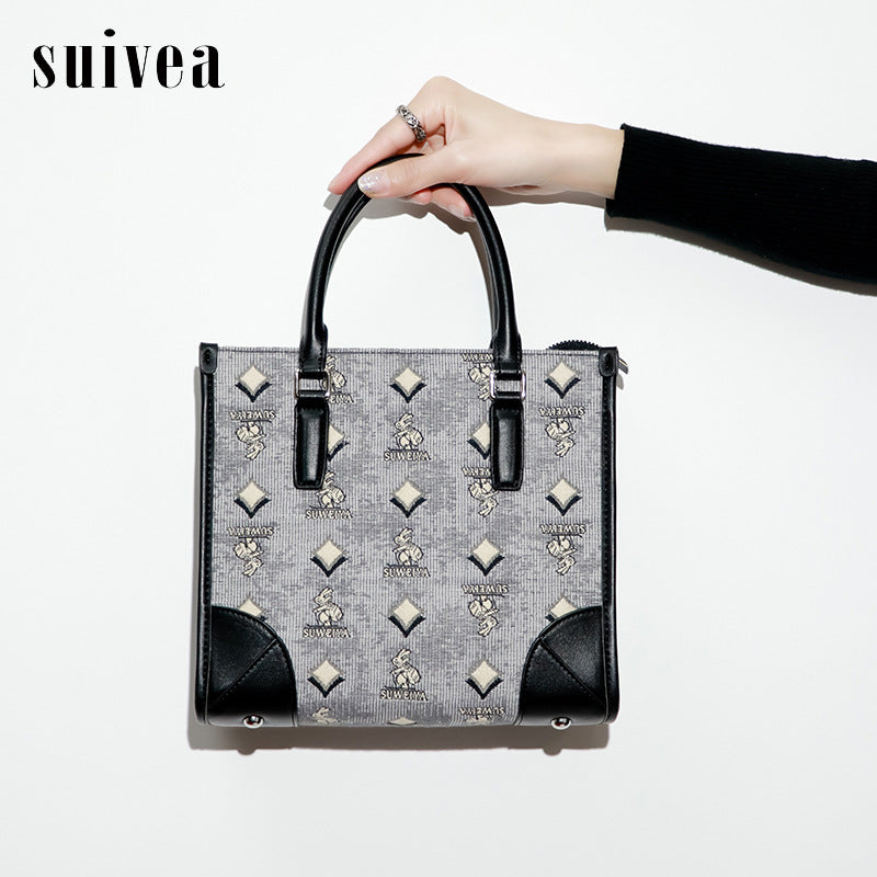 跨境外贸大容量手提单肩斜挎女包新款兔子兔兔时尚潮流百搭托特包