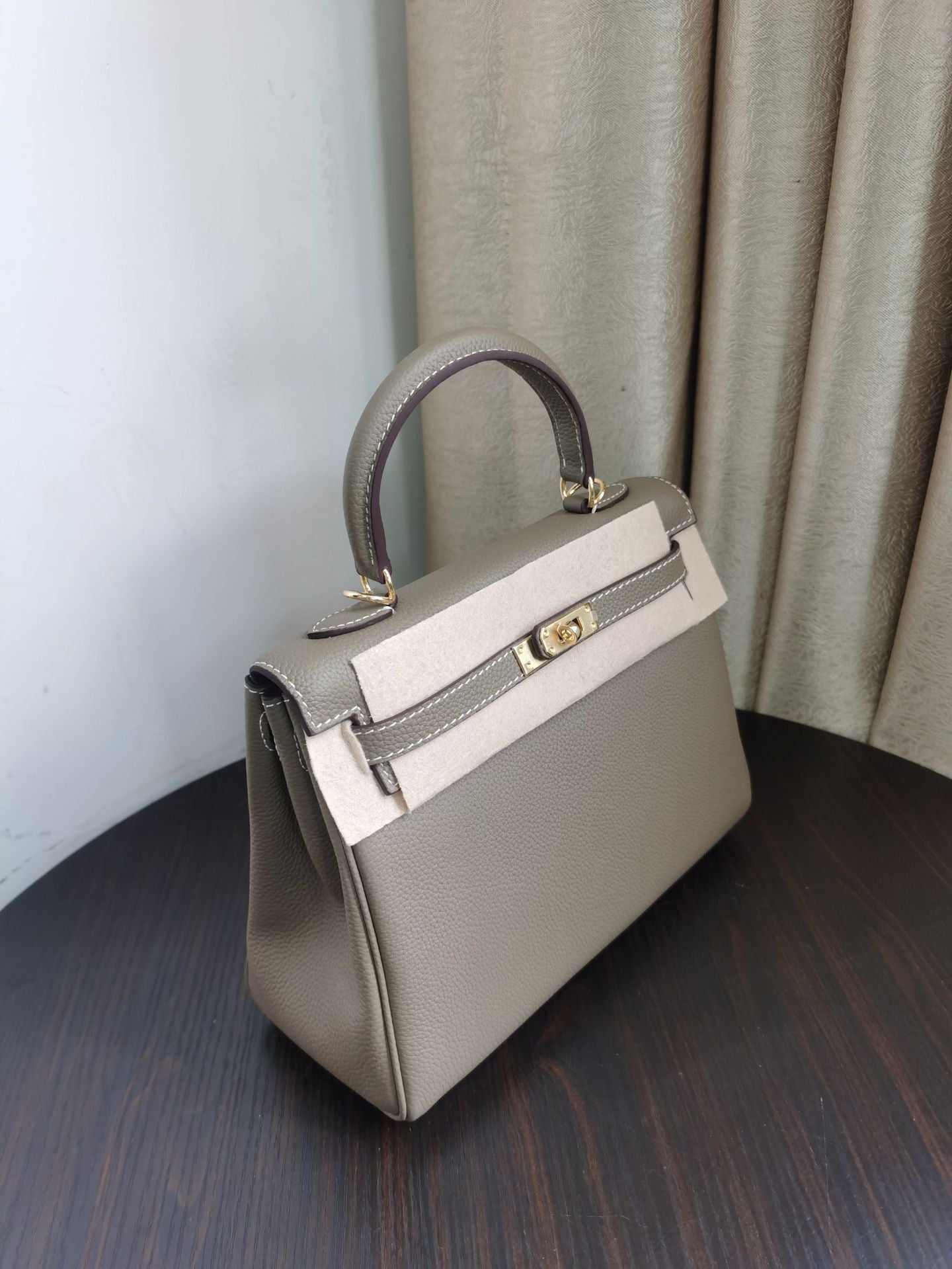 togo头层牛皮凯丽包高级感轻奢真皮女包通勤单肩斜挎包凯莉手提包