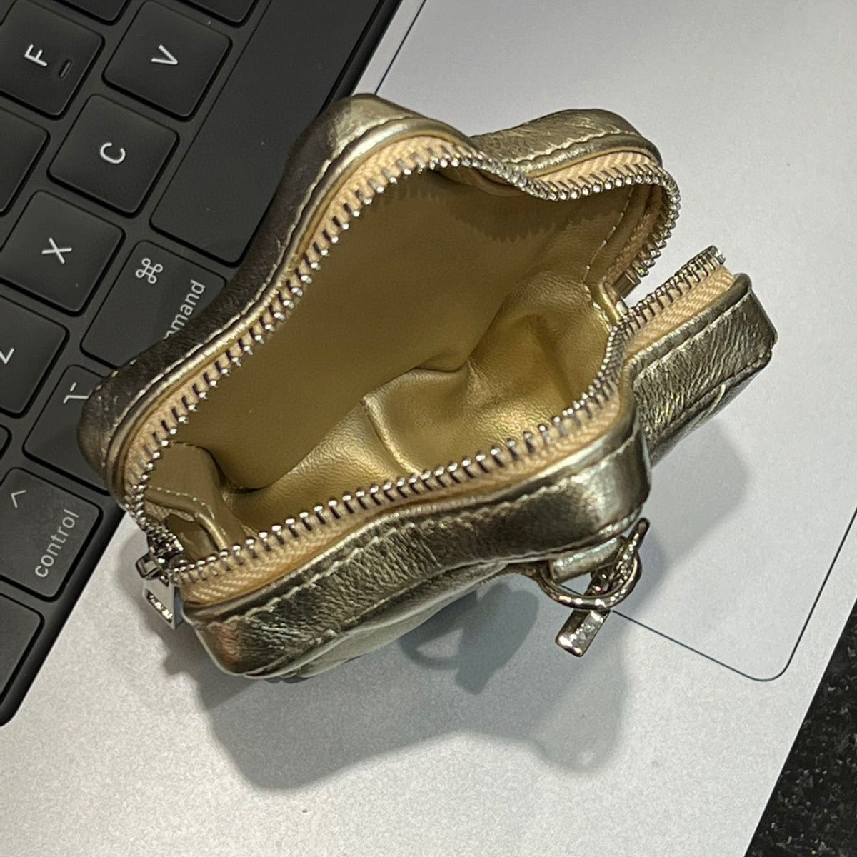 头层牛皮星星配饰包腰包链条包挂饰装饰真皮银色小包包单肩斜挎包