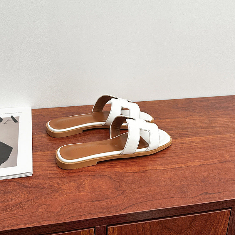 拖鞋女外穿2026年新款ins潮春夏季百搭凉拖鞋时尚沙滩平底一字拖