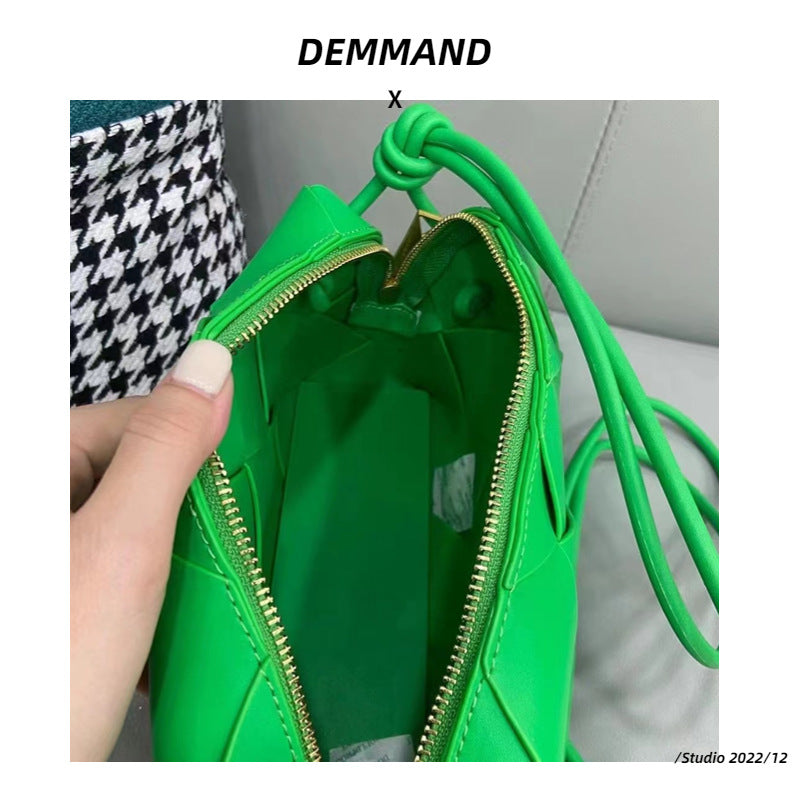 2022mini小香风菱格手提斜挎包ins百搭相机包编织单肩小盒子