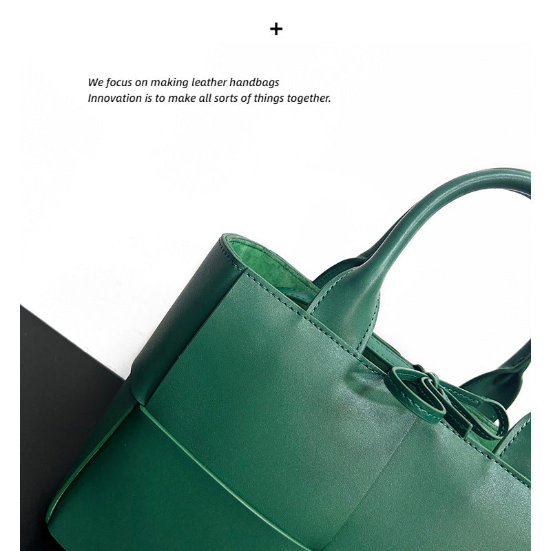 2023新款包包秋冬质感大包编织托特包女真皮大容量手提单肩斜挎包