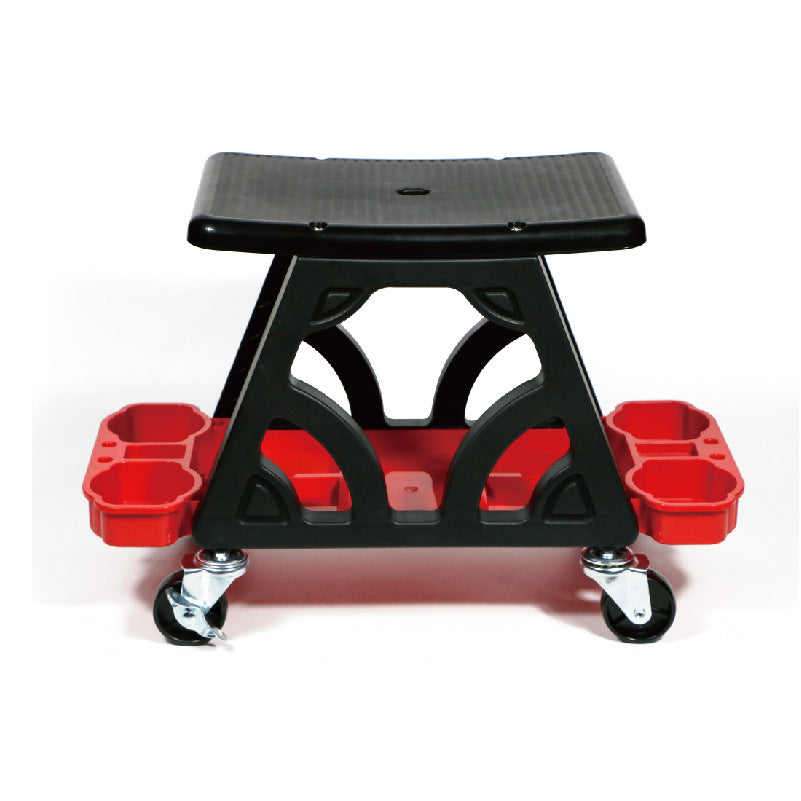 多功能汽车美容凳洗车贴膜抛光打蜡施工移动滑轮加厚工具收纳椅子