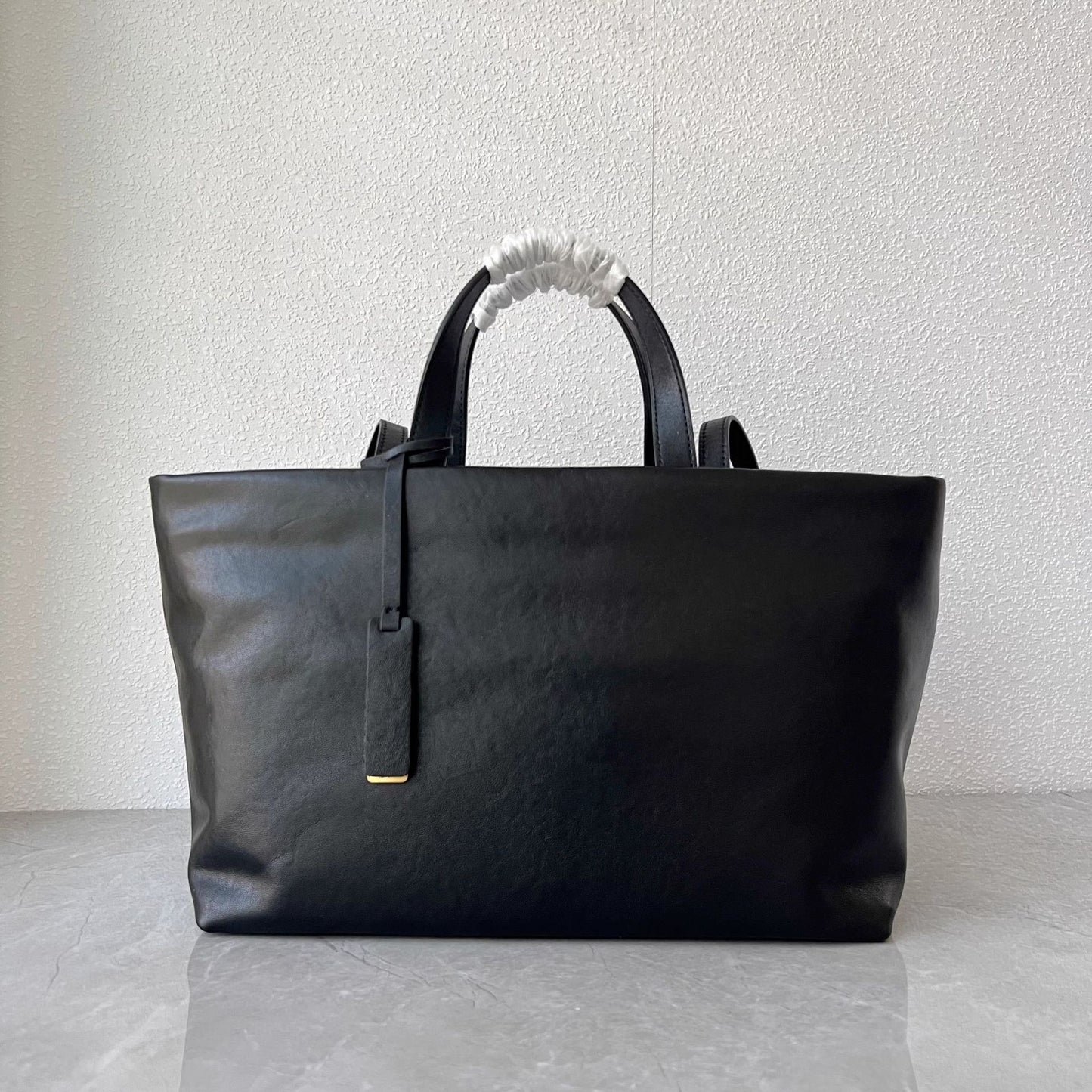 头层植鞣牛皮托特包2024秋冬新款大容量通勤女包软皮轻便单肩包潮