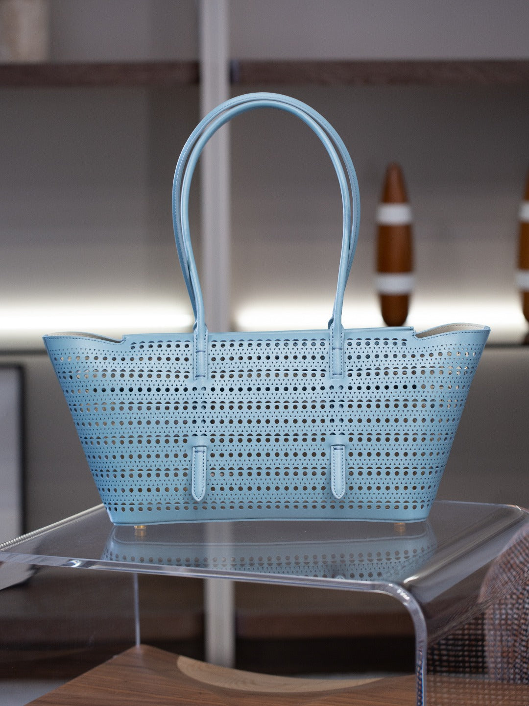 2025新款韩版时尚大容量镂空设计单肩子母包休闲百搭托特包包