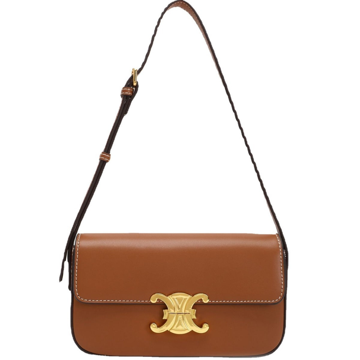 凯旋门腋下包女法棍包包2022新款潮真皮女包小方包斜挎手提单肩包