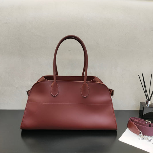 小众设计高级系列极简老钱风手提单肩斜挎女包全皮通勤大包托特包