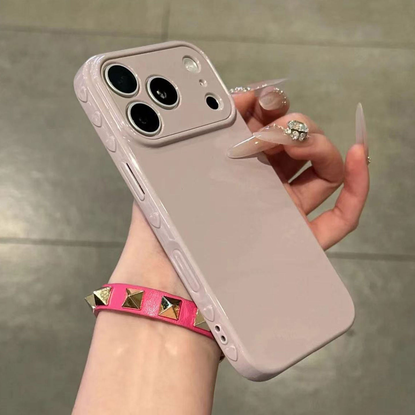 来图定 制侧边立体爱心手机壳ins风适用苹果17Promax软iPhone1615