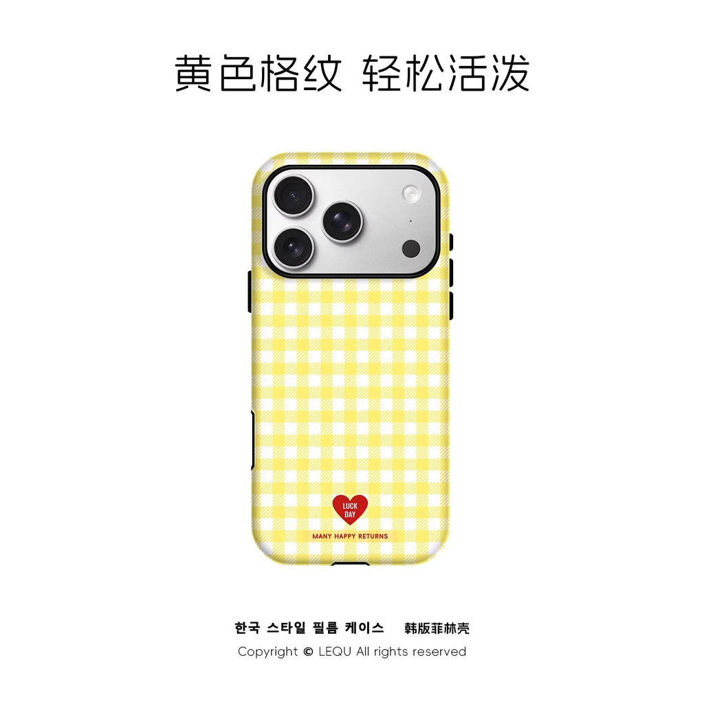ins韩系菲林壳适用苹果17Promax手机壳防摔Phone16高档14磁吸15硬