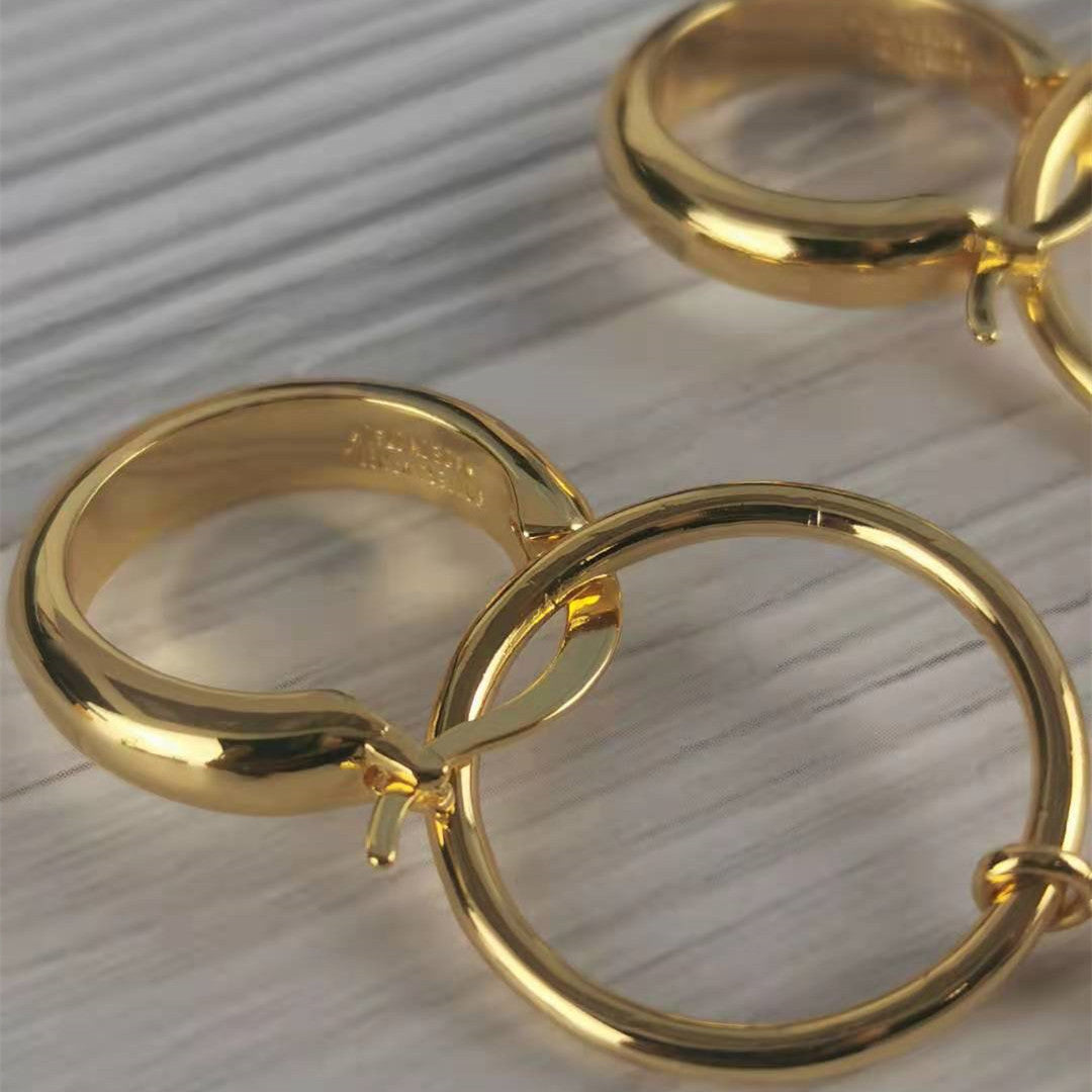 罗家立体镂空月饼方块耳环可拆卸耳钉复古高级感耳饰不对称耳圈