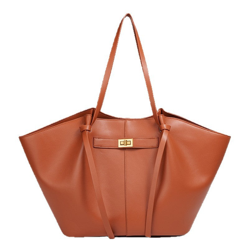 外贸出口高级感翅膀包大包软包时尚托特包2025新款欧美手提单肩包