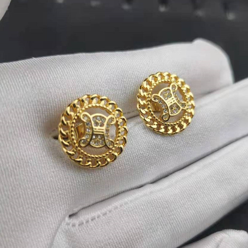 CELI赛家凯旋门耳环造型ins冷淡风个性简约网红新款耳饰镂空耳钉